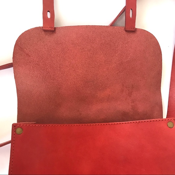 EUC Madewell Red Watertower Messenger Bag - Picture 6 of 11